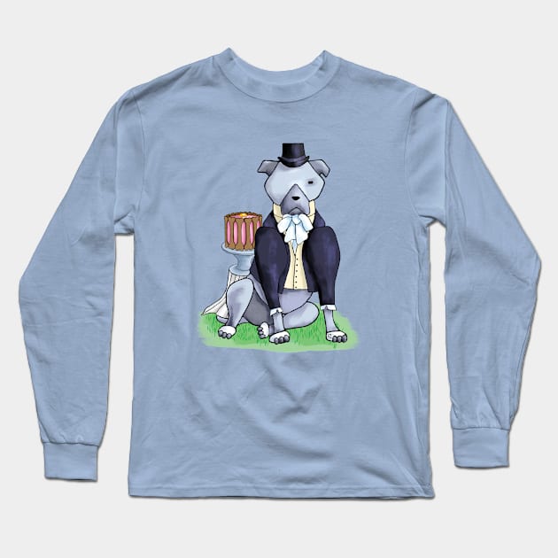 The Staffordshire Gentledog Long Sleeve T-Shirt by LumpyLintbunny